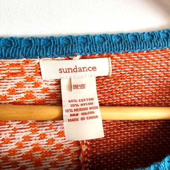 Sundance Alisandra Bohemian Fringe Poncho One Size - Picture 4 of 4